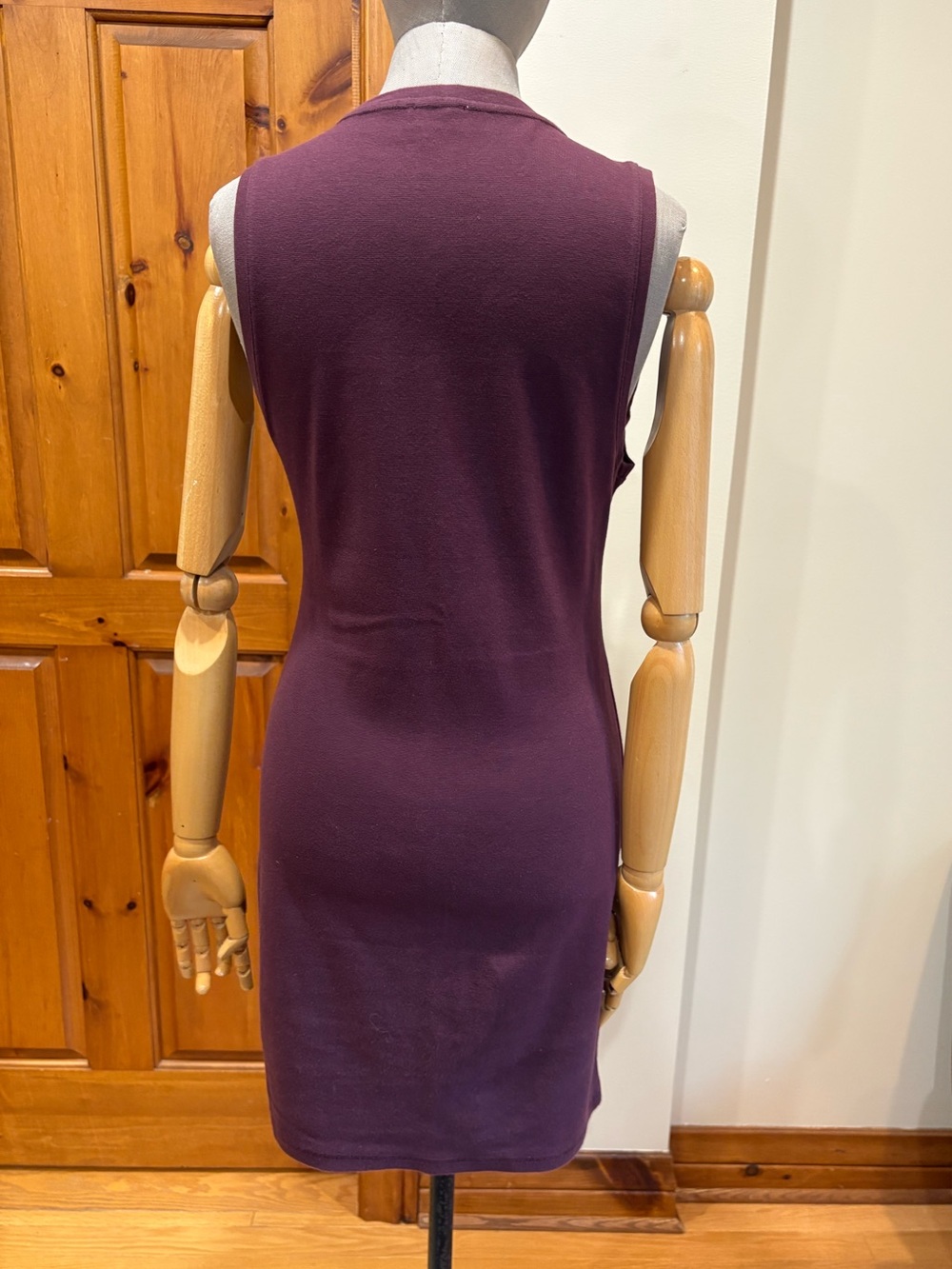 Wilfred Free, cotton dress, mini, burgundy, size large, like new - Picture 3 of 10